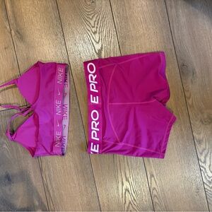 Nike Fuchsia Activewear Set